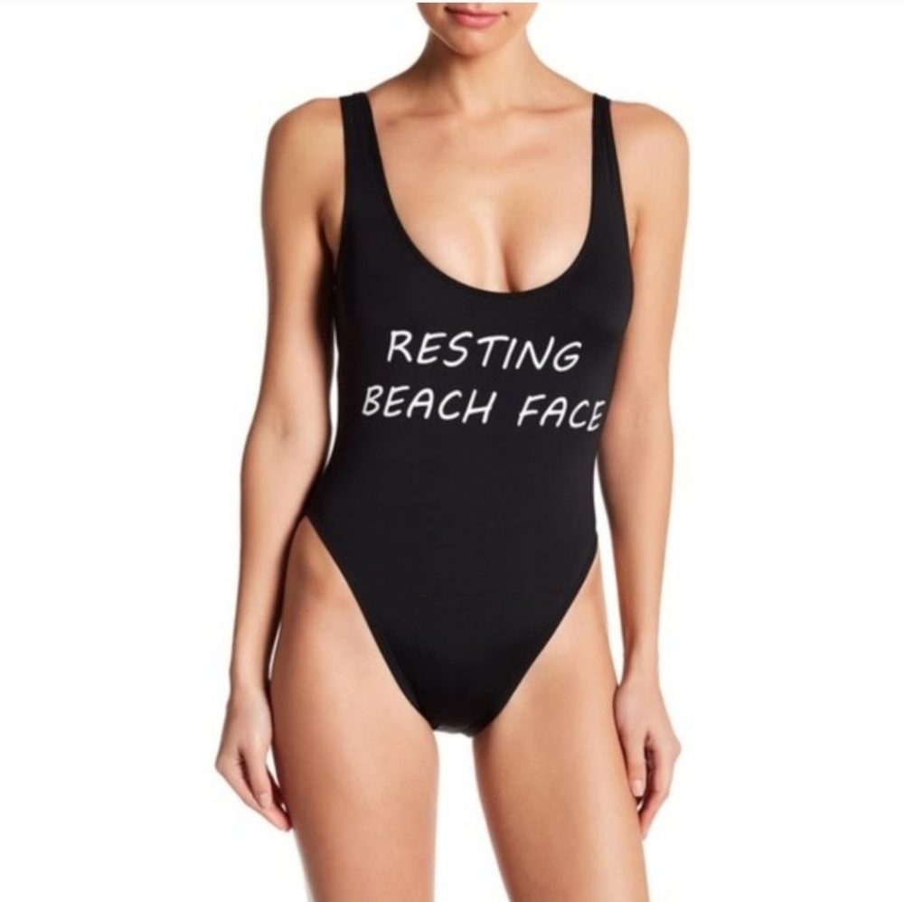 The Bikini Lab Resting Beach Face Swimsuit